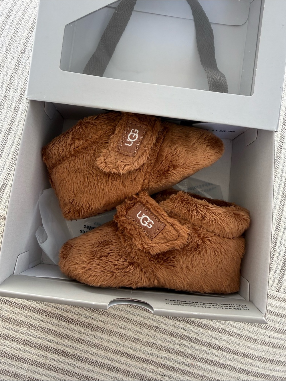 UGG Baby Bixbee Bootie in Chestnut Plush